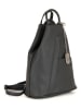 Anna Morellini Leder-Rucksack "Renata" in Anthrazit - (B)24,5 x (H)30 x (T)7 cm