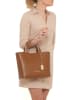 Anna Morellini Leder-Henkeltasche "Battista" in Camel - (B)29 x (H)14 x (T)14 cm