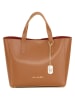 Anna Morellini Leder-Henkeltasche "Battista" in Camel - (B)29 x (H)14 x (T)14 cm