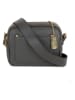 Anna Morellini Leren schoudertas "Aldina" antraciet - (B)22 x (H)18 x (D)11 cm