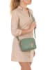 Anna Morellini Leren schoudertas "Aldina" groen - (B)22 x (H)18 x (D)11 cm