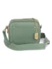 Anna Morellini Leder-Umhängetasche "Aldina" in Mint - (B)22 x (H)18 x (T)11 cm