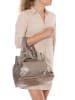 Anna Morellini Leren schoudertas "Eloisa" beige - (B)38 x (H)28 x (D)16 cm