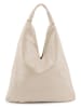Anna Morellini Leder-Shopper "Chersilina" in Creme - (B)40 x (H)48 x (T)2 cm