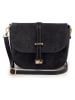 Anna Morellini Leren schoudertas "Varallo" zwart - (B)21 x (H)18 x (D)8 cm