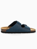 BACKSUN Slippers "Bali" donkerblauw