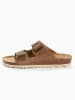 BACKSUN Leren slippers "Bali" camel