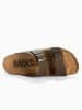 BACKSUN Leren slippers "Bali" bruin