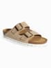 BACKSUN Leder-Pantoletten "Bali" in Beige