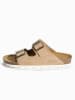 BACKSUN Leder-Pantoletten "Bali" in Beige