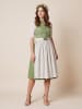 Almsach Dirndl in Grün/ Weiß