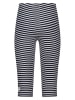 Salt and Pepper Capri-Leggings in Dunkelblau/ Weiß