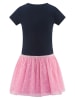 happy girls by Eisend Jurk donkerblauw/lichtroze
