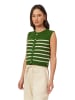 Scotch & Soda Strickweste in Grün/ Creme