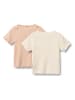 Wheat 2-delige set: shirts crème/oranje