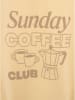 Zwillingsherz Hoodie "Sunday Coffee Club" in Beige