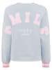 Zwillingsherz Sweatshirt "Smile Everyday" in Hellblau