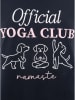 Zwillingsherz Shirt "Yoga Club" donkerblauw