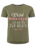 Zwillingsherz Shirt "Yoga Club" kaki