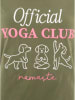 Zwillingsherz Shirt "Yoga Club" in Khaki