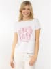 Zwillingsherz Shirt "Beach Club" in Weiß