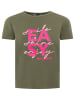 Zwillingsherz Koszulka "Easy" w kolorze khaki