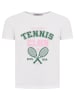Zwillingsherz Shirt "Tennis Club" in Weiß
