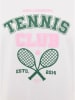Zwillingsherz Koszulka "Tennis Club" w kolorze białym
