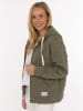 Zwillingsherz Sweatjacke "Endless Love" in Khaki