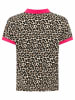 Zwillingsherz Poloshirt "Leo" in Beige/ Hellbraun/ Pink