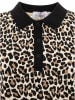 Zwillingsherz Poloshirt "Leo" in Hellbraun/ Beige/ Schwarz