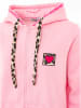 Zwillingsherz Sweatjacke "Wild Heart" in Pink