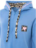 Zwillingsherz Sweatjacke "Wild Heart" in Blau