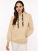 Zwillingsherz Hoodie "Strong Soul" in Beige