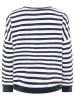 Zwillingsherz Sweatshirt "Streifen ZH" donkerblauw/wit