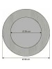ABERTO DESIGN Lustro w kolorze kremowo-turkusowym - Ø 58 cm