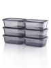 Violeta Home 12er-Set: Vorratsbehälter in Anthrazit - 250 ml