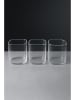 Violeta Home 3-delige set: serveerkommen transparant - (H)9 x Ø 6,5 cm