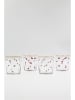 Violeta Home 4-delige set: glazen transparant/rood - 380 ml