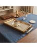 Violeta Home Tablett in Beige/ Hellbraun - (L)34 x (B)18 cm