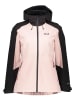 Jack Wolfskin Kurtka przeciwdeszczowa "Wildbound" w kolorze jasnoróżowo-czarnym
