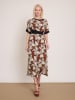 BGN Kleid in Hellbraun/ Creme