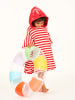 Sense Organics Badeponcho "Alvi" in Rot/ Creme