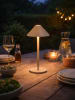 FH Lighting LED-Außenleuchte "Prato" in Beige - (H)25 x Ø 12,5 cm
