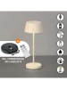 FH Lighting LED-Außenleuchte "Sienna" in Creme - (H)24 x Ø 10 cm