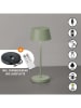 FH Lighting LED-Außenleuchte "Sienna" in Grün - (H)24 x Ø 10 cm