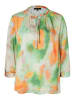 More & More Bluse in Grün/ Orange