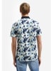 No Excess Poloshirt in Creme/ Hellblau/ Dunkelblau
