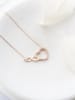 Lodie Silver Rosévergulde ketting met hanger - (L)42 cm