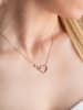 Lodie Silver Rosévergulde ketting met hanger - (L)42 cm